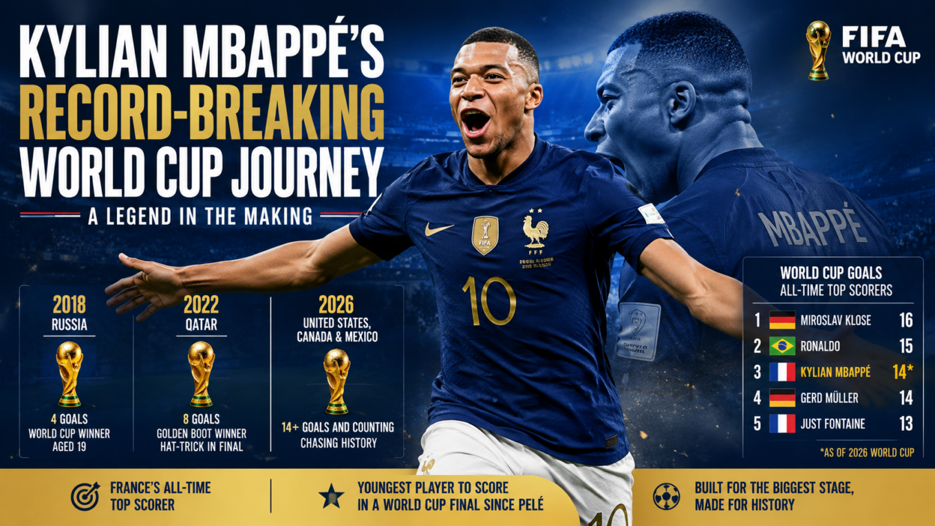 Kylian Mbappé’s Record-Breaking World Cup Journey Explained