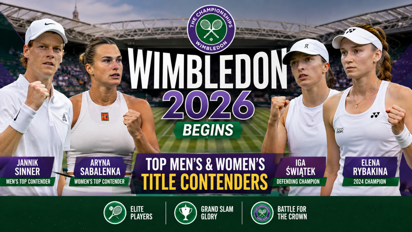 Wimbledon 2026 Begins: Top Men’s and Women’s Title Contenders