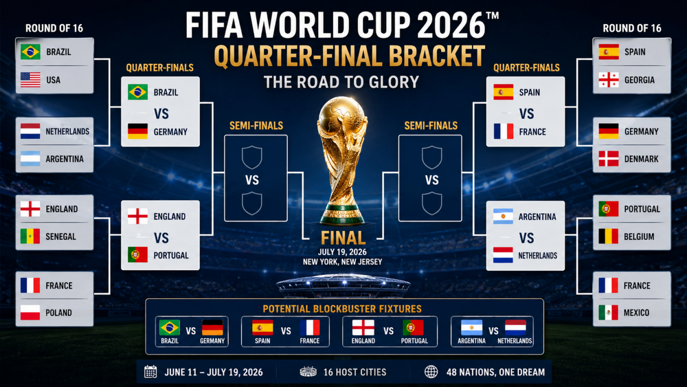 FIFA World Cup 2026 Quarter-Final Bracket: Potential Blockbuster Fixtures