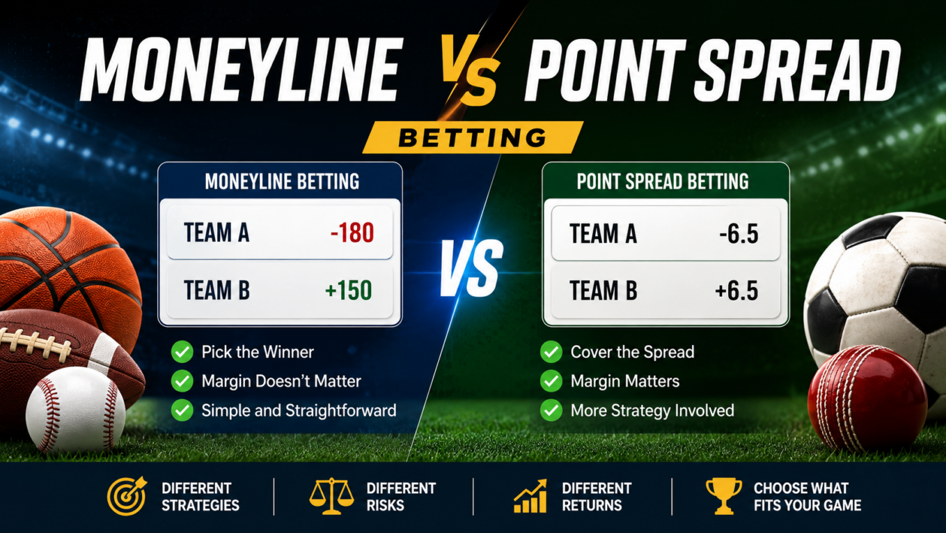 Moneyline vs Point Spread Betting: Understanding the Key Differences Before You Place a Bet