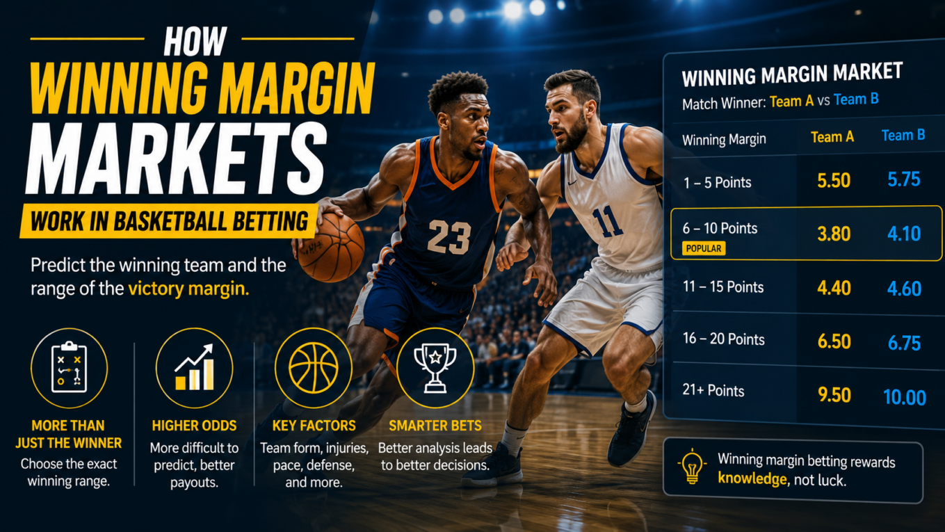 How Winning Margin Markets Work in Basketball Betting
